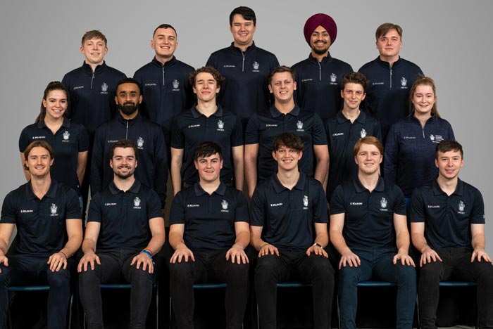 Group photo of the mens cricket team