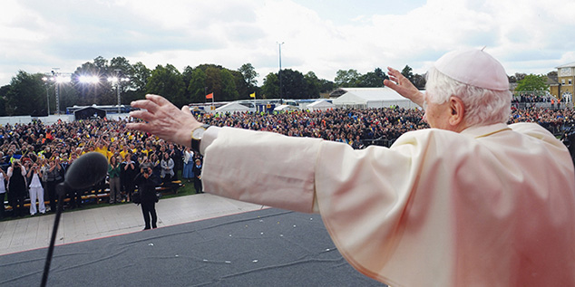 Pope address crowds at St Marys