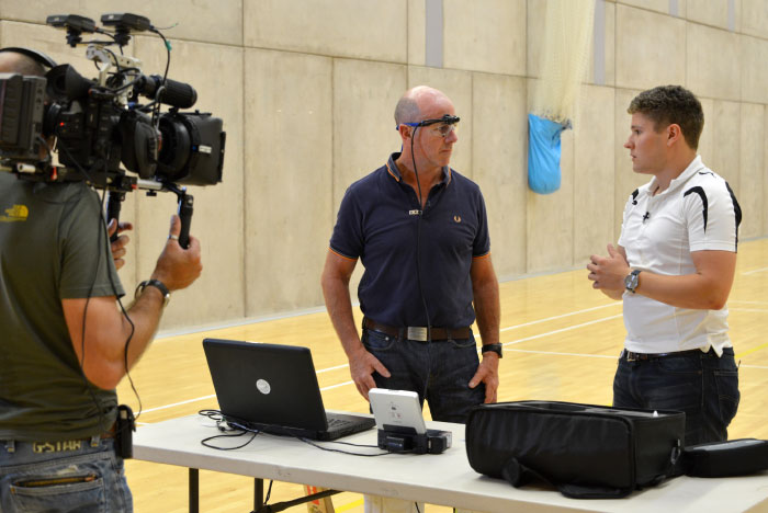 BBC iWonder documentary being filmed in the Performance Hall