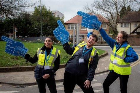 Student Ambassadors - working hard at a Student Experience Day