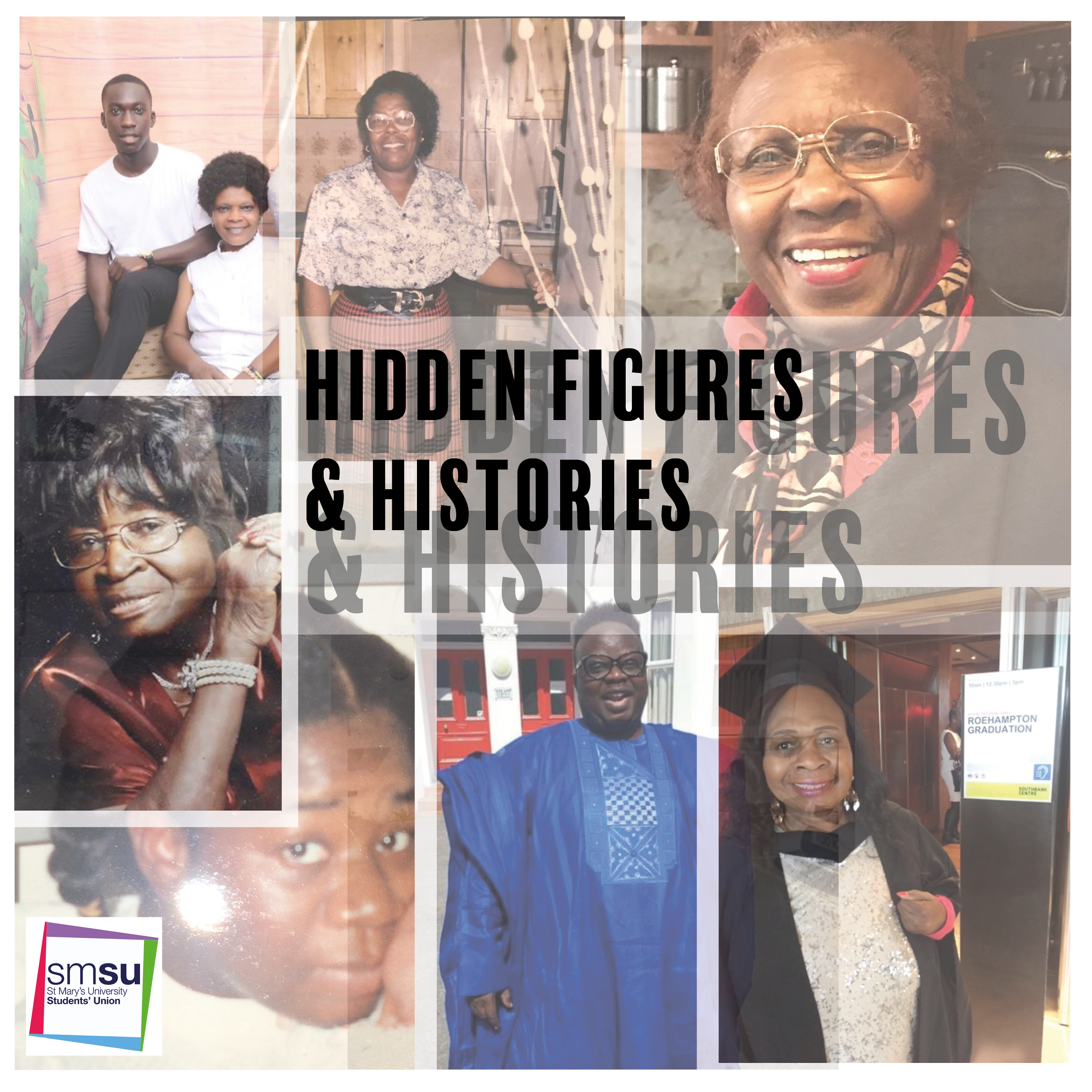 Hidden figures and histories collage of contributors