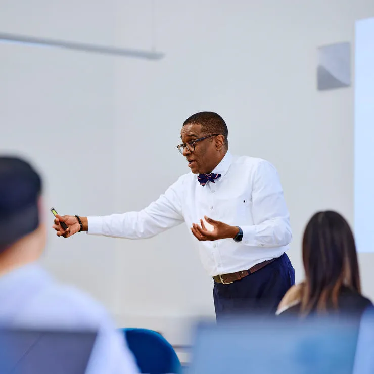 Kofi business lecturer teaching