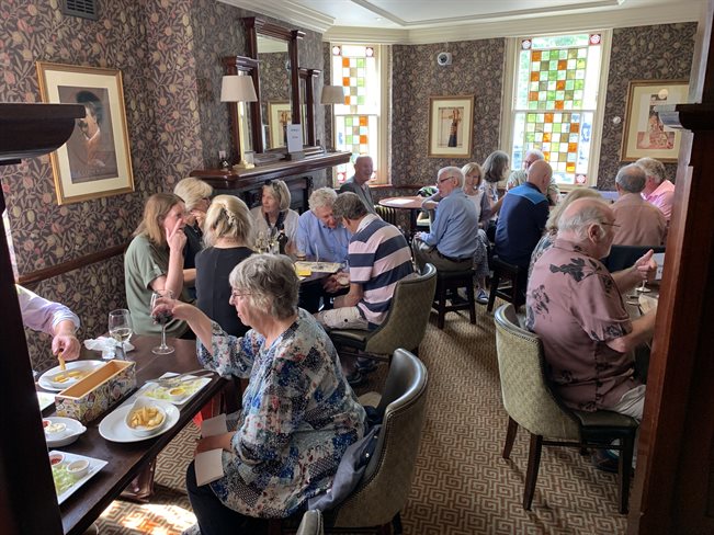St Marys alumni celebrating summer reunion at The Chandos in London in 2019