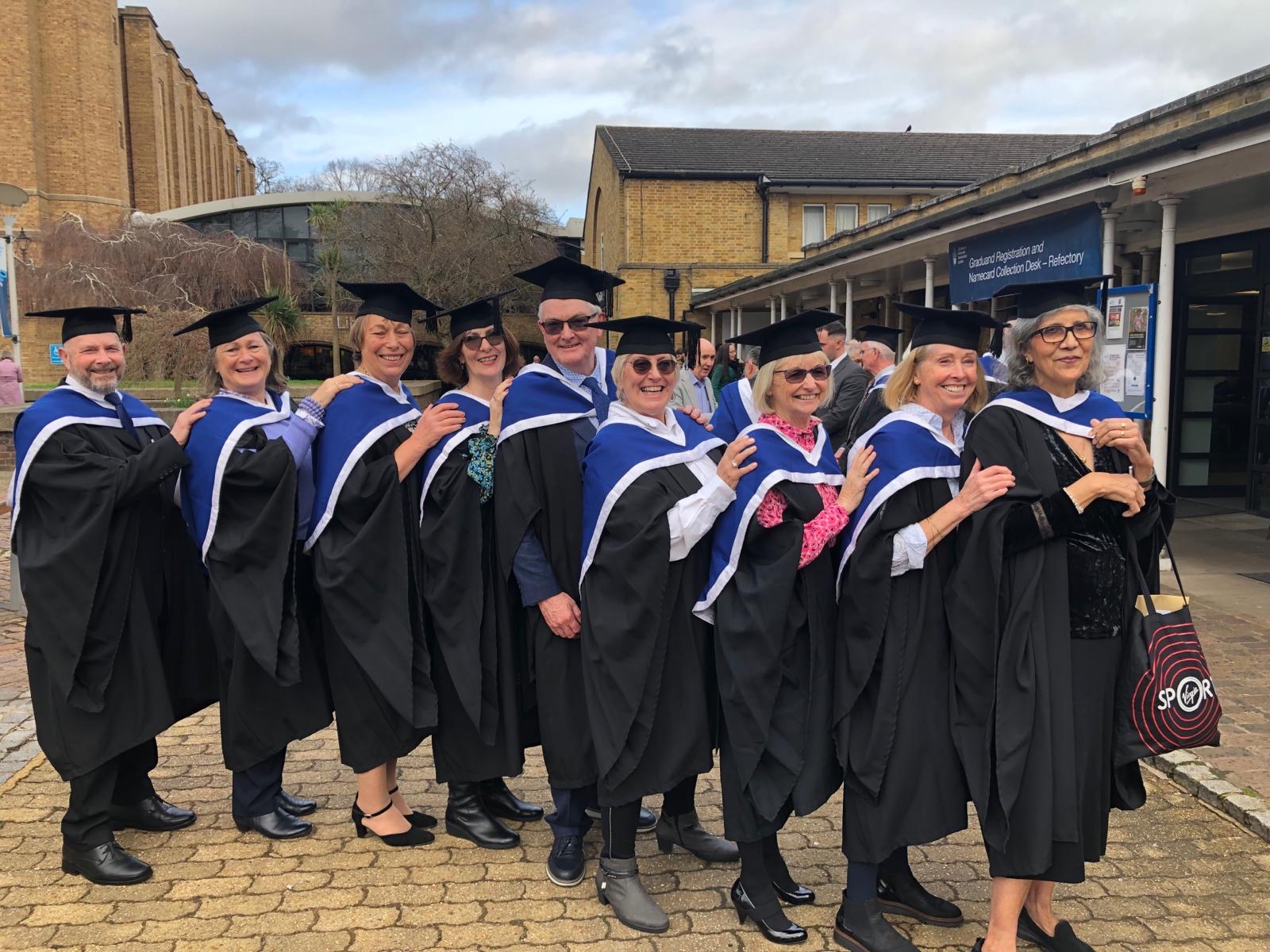 Picture of graduates at the honorary degree ceremony.