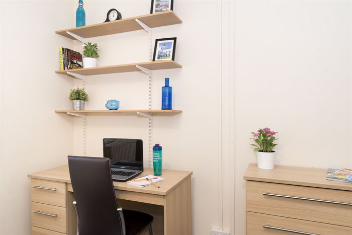 Desk area in Clive bedroom