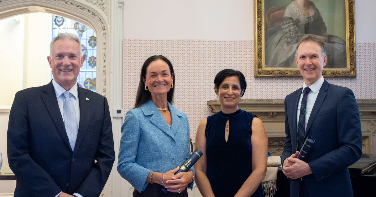 Prof Anthony McClaran, Hon Prof Annalisa Jenkins, Prof Sonia Kumar and Hon Prof Paul Worley