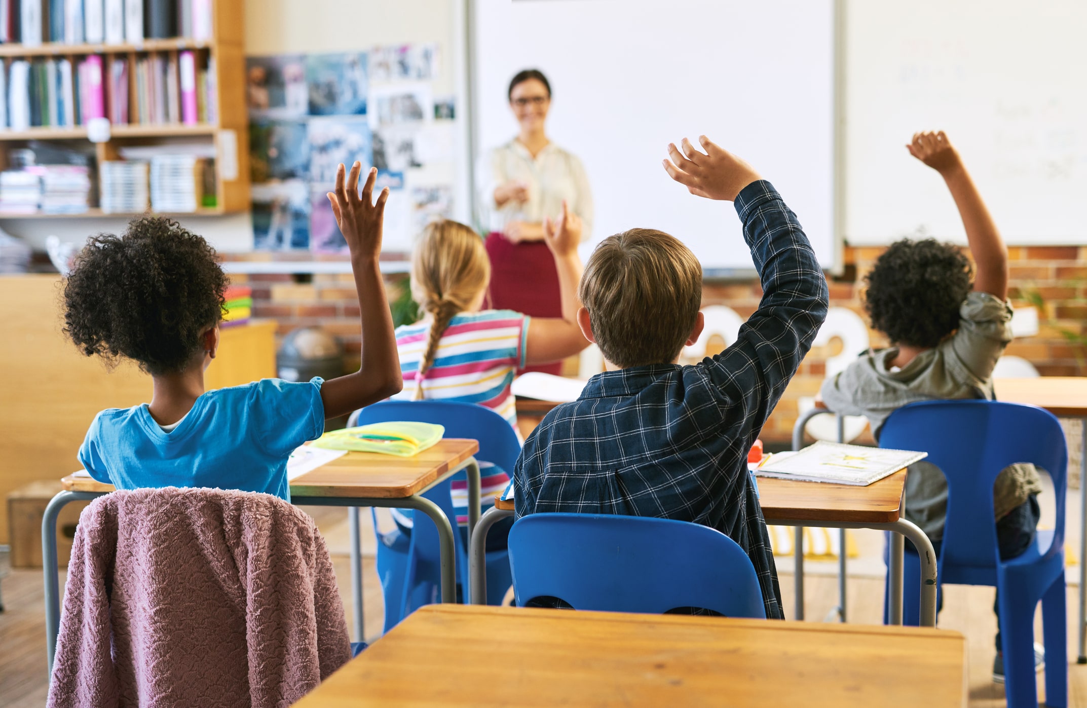 Children in a classroom
