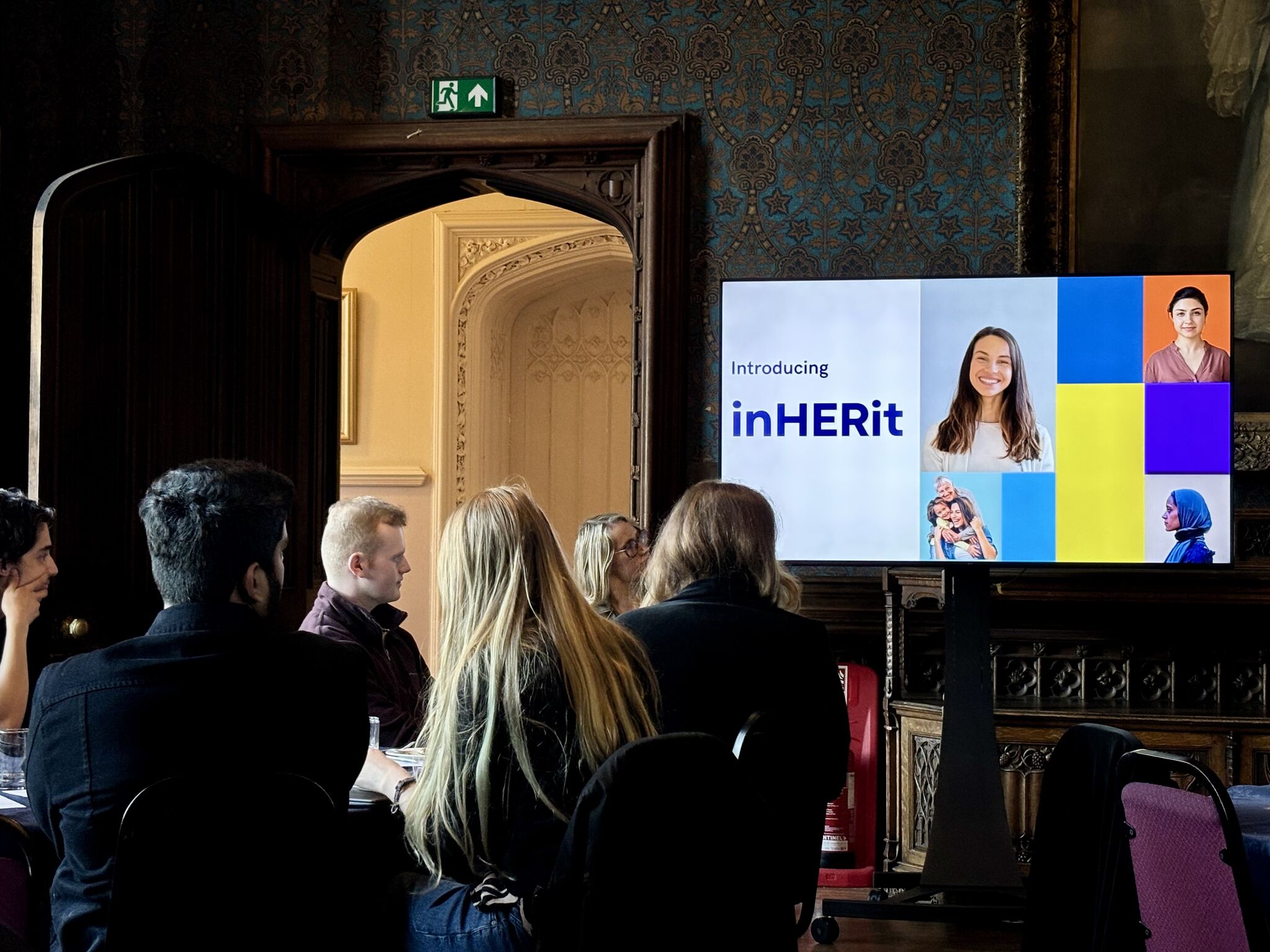 Students attend an event as part of their Business Management degree at St Mary's University.