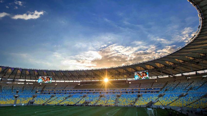 Football stadium in Brazil