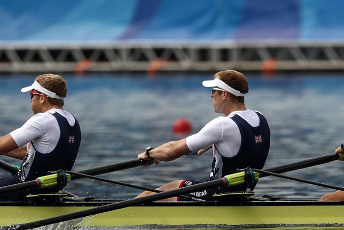 Moe Sbihi rowing at Rio 2016