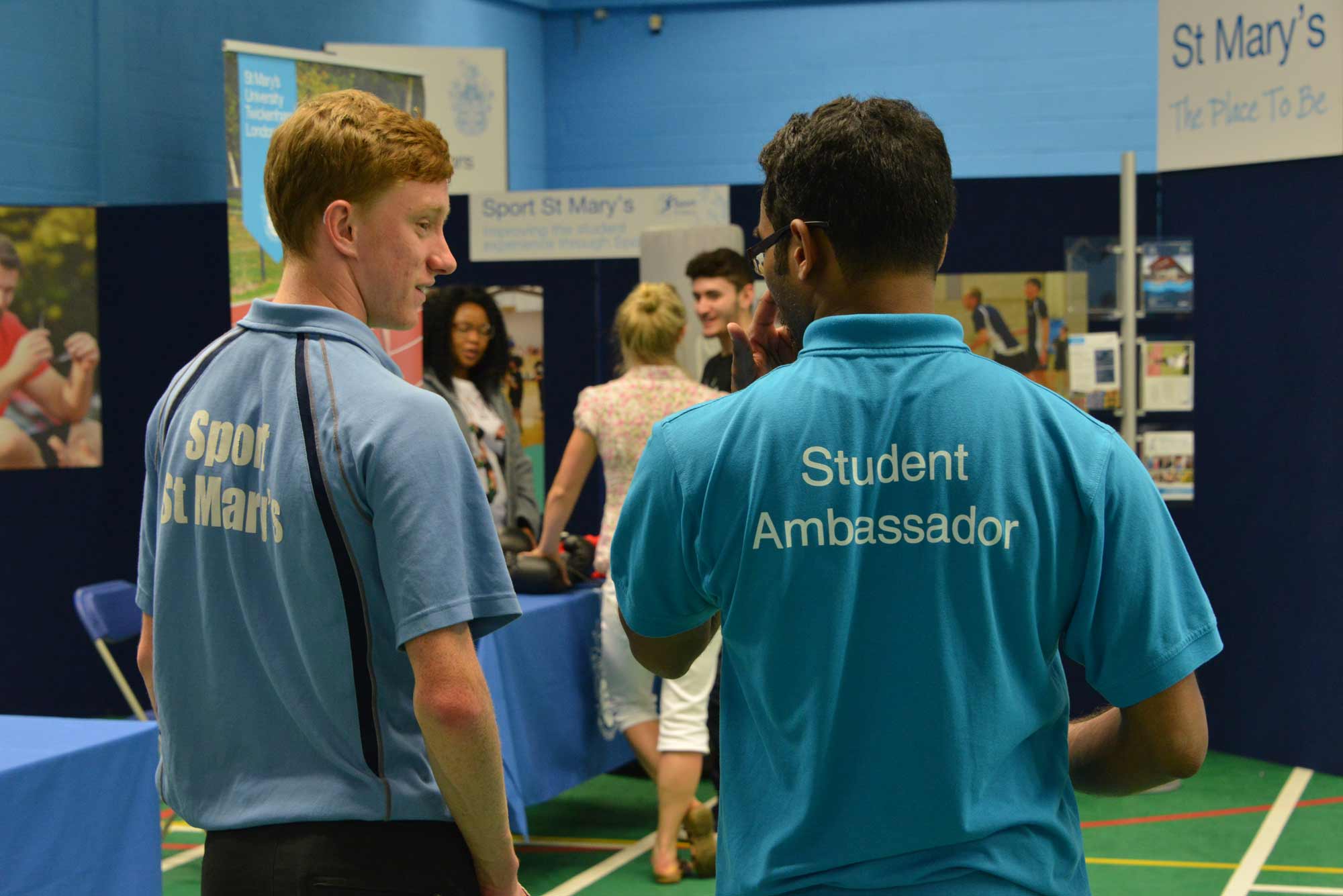 Student Ambassadors at an Open Day