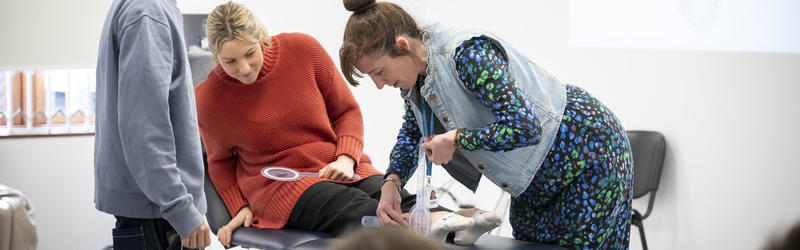 Students participating in a Physiotherapy session.
