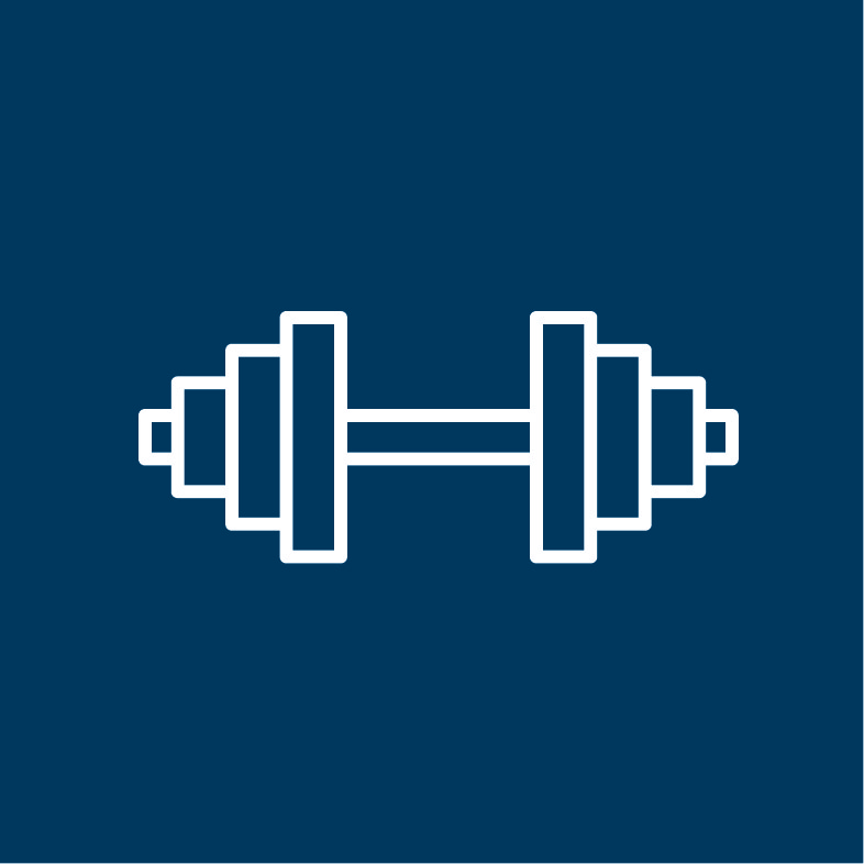 Graphic: dumbbell