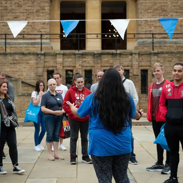 Campus tour on an open day