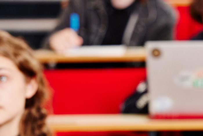 Student in lecture