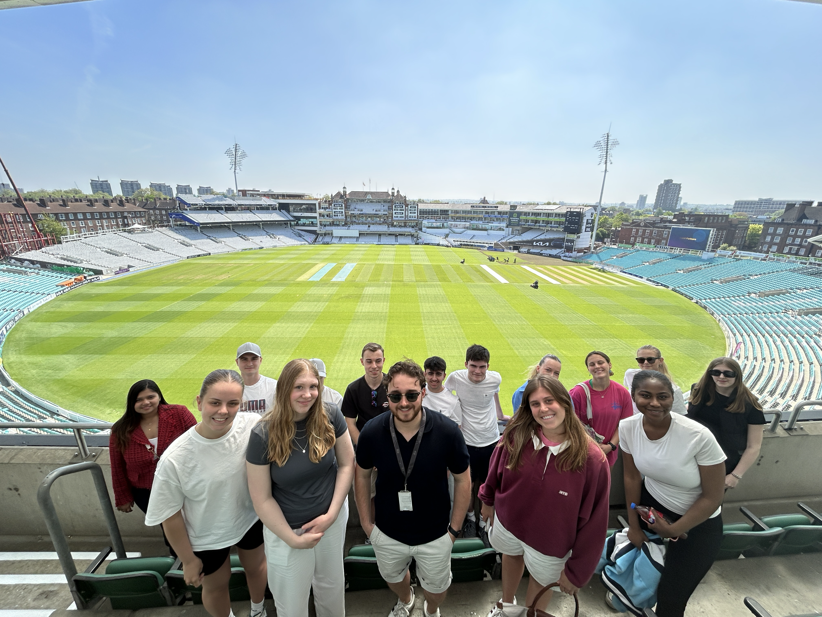 Sports Management students at The Kia Oval