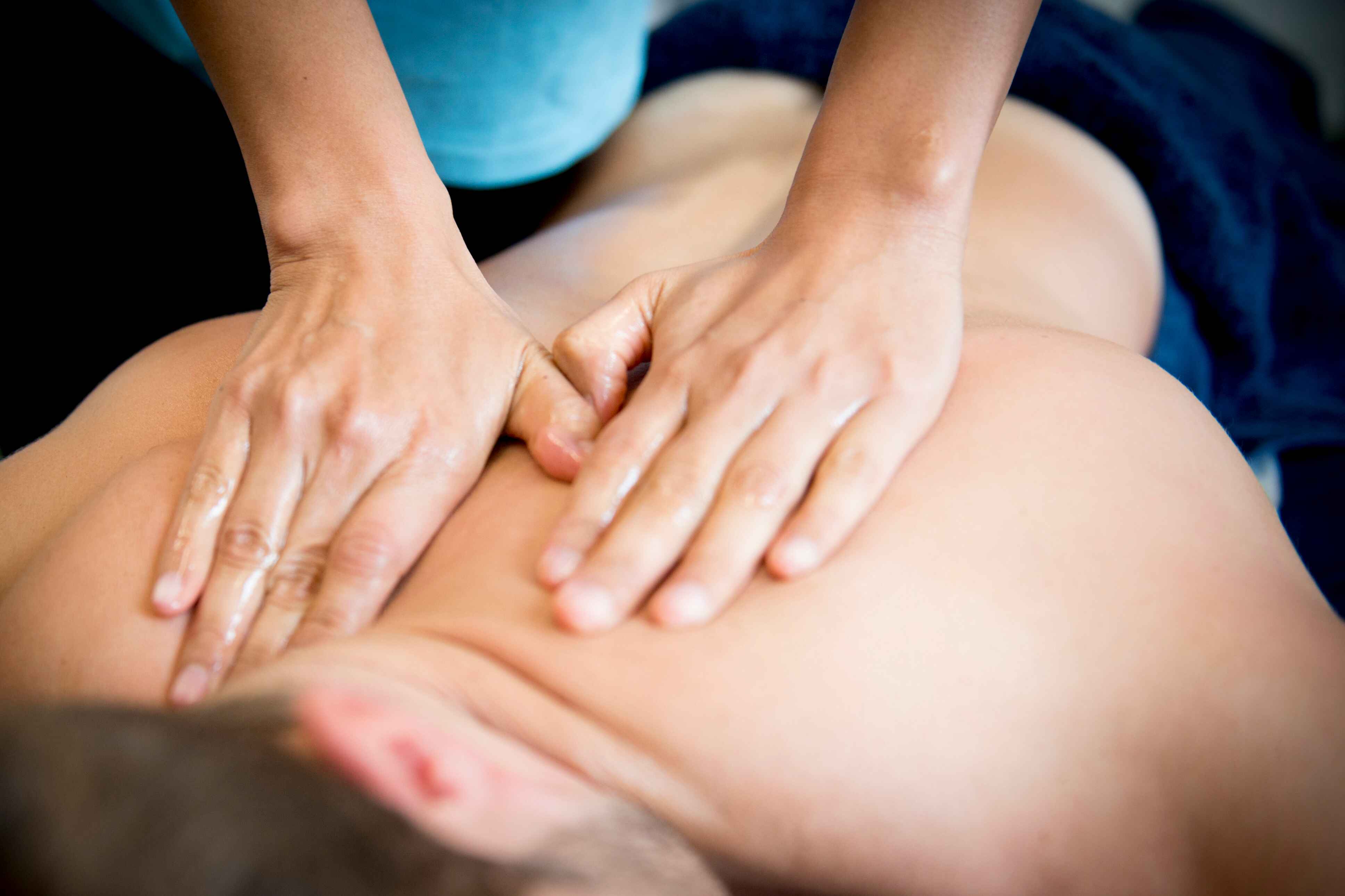 sports massage client