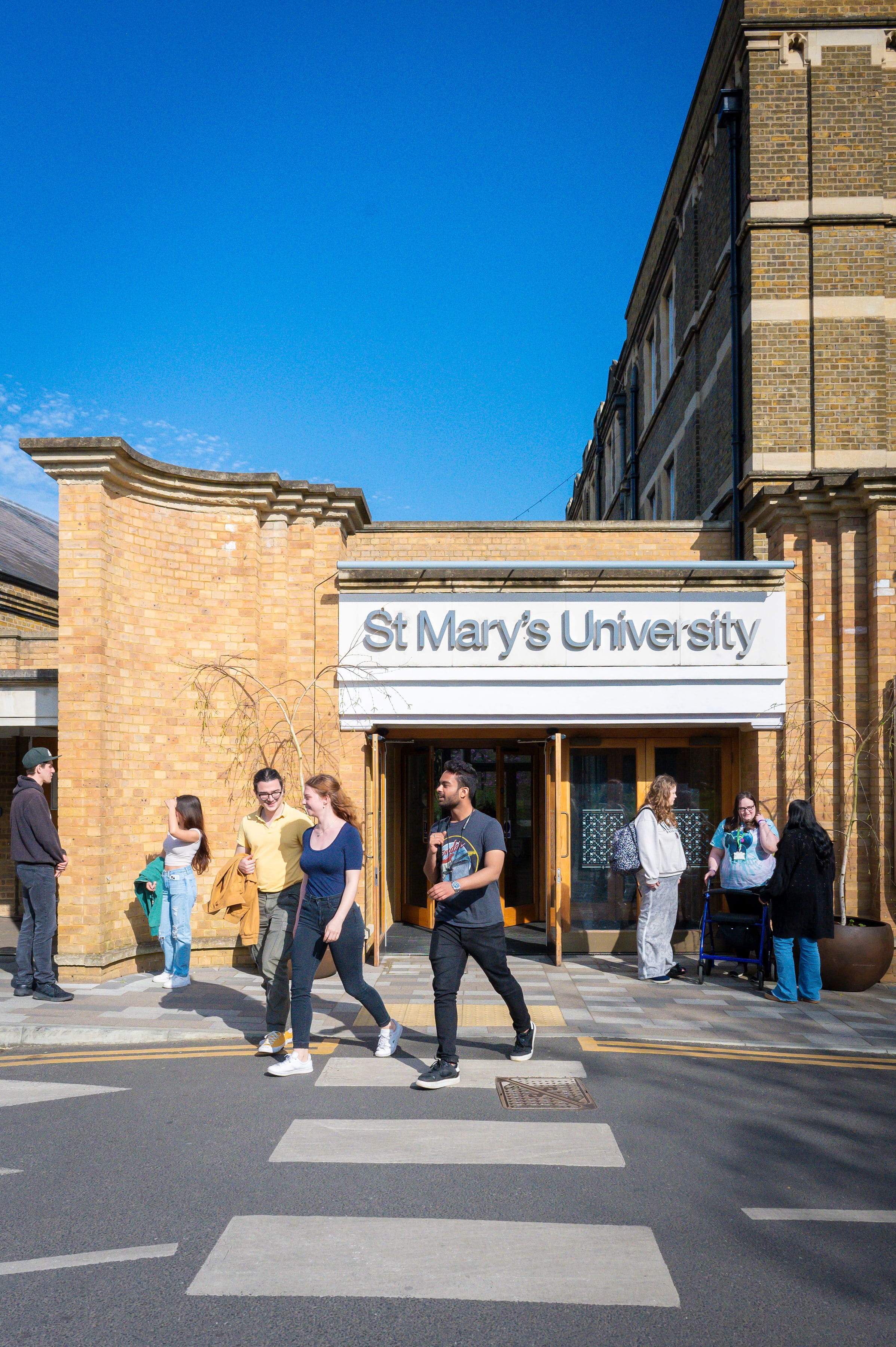 St Mary's entrance mobile banner