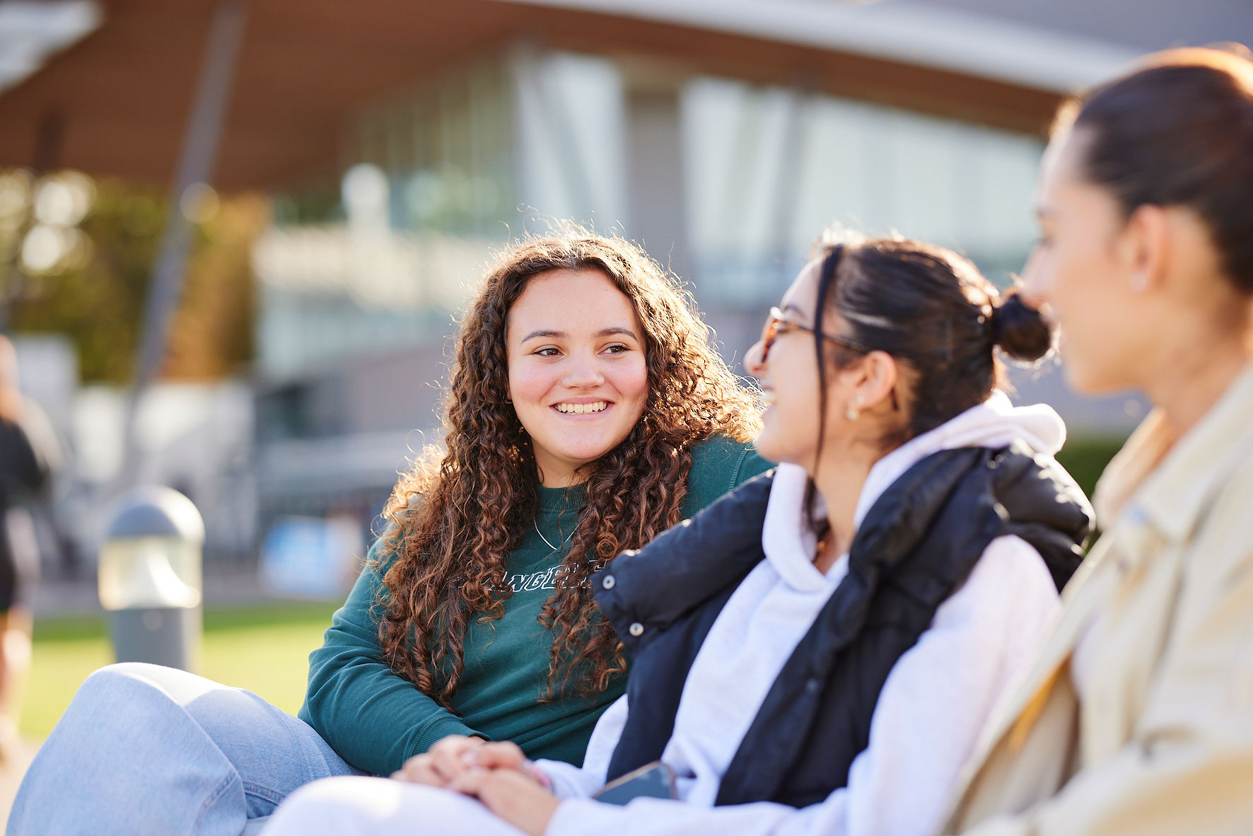 St Mary's students enjoy a break on campus