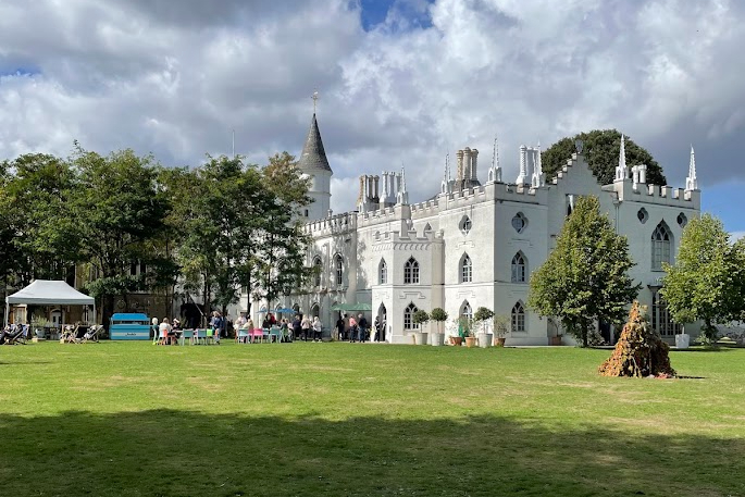 Strawberry Hill House, located in St Mary's University grounds in London.
