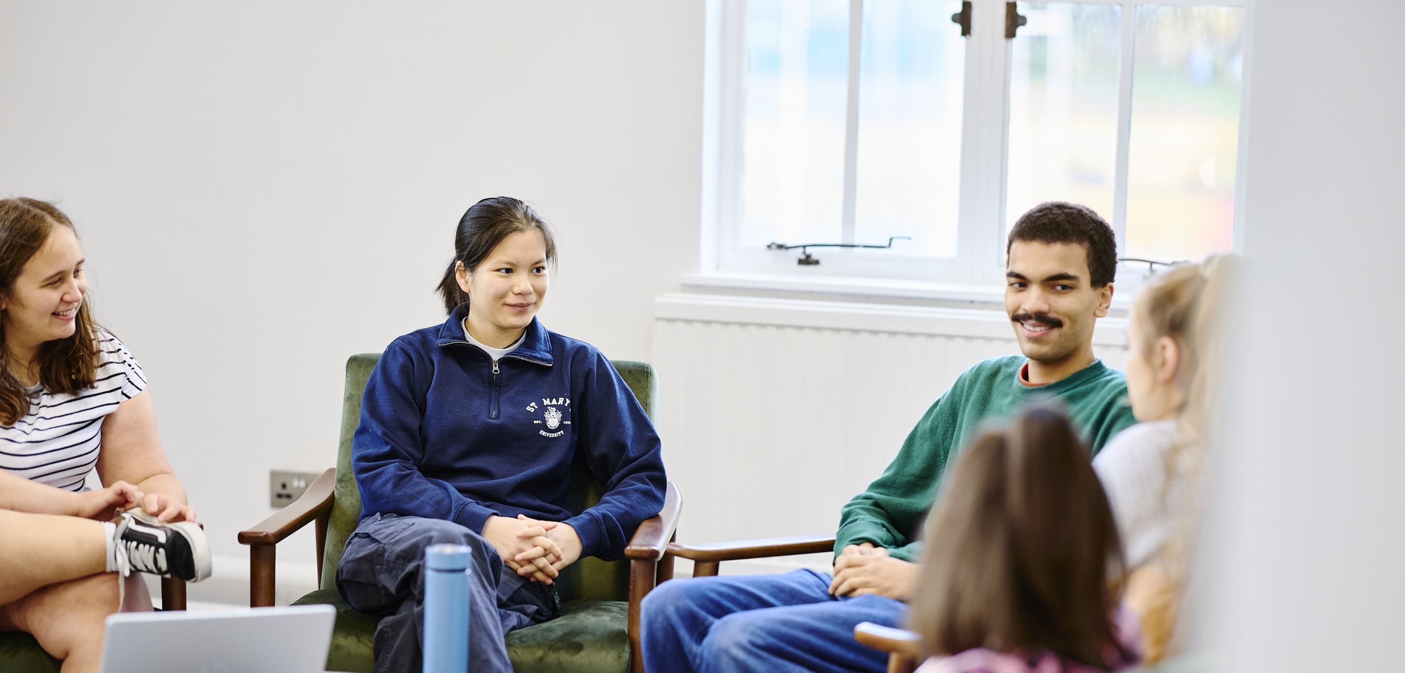 Students in the Living Room