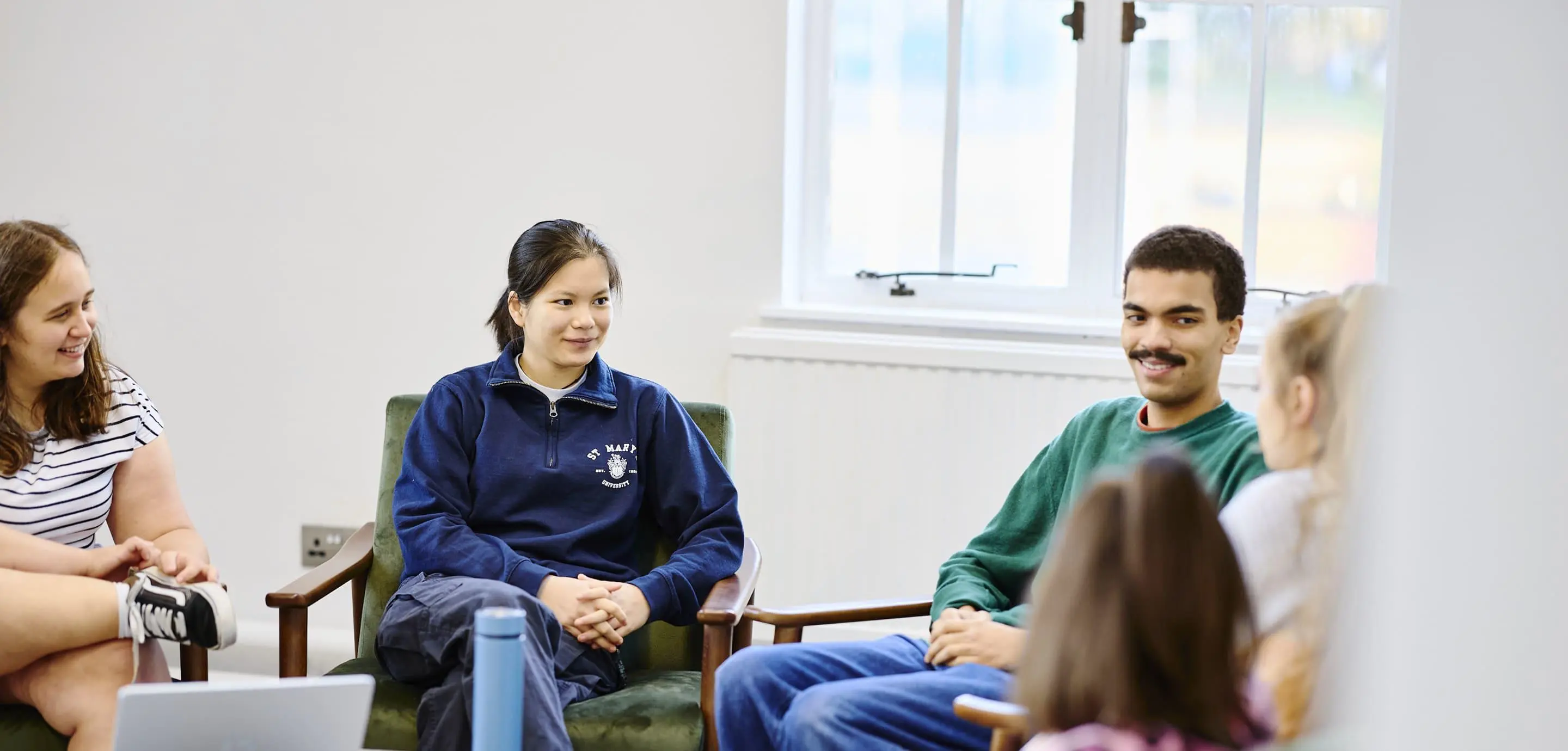 Students in the Living Room
