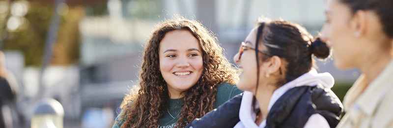 Students talking together