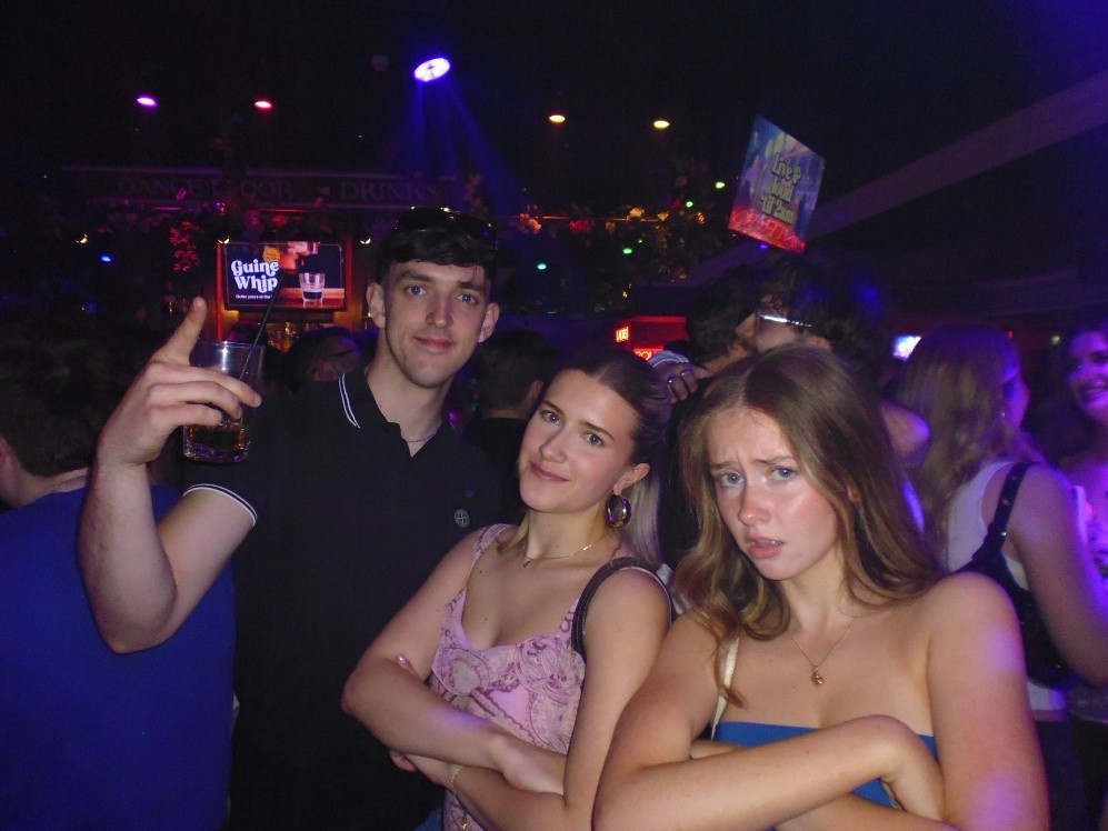 Clearing students together at the Summer Ball.