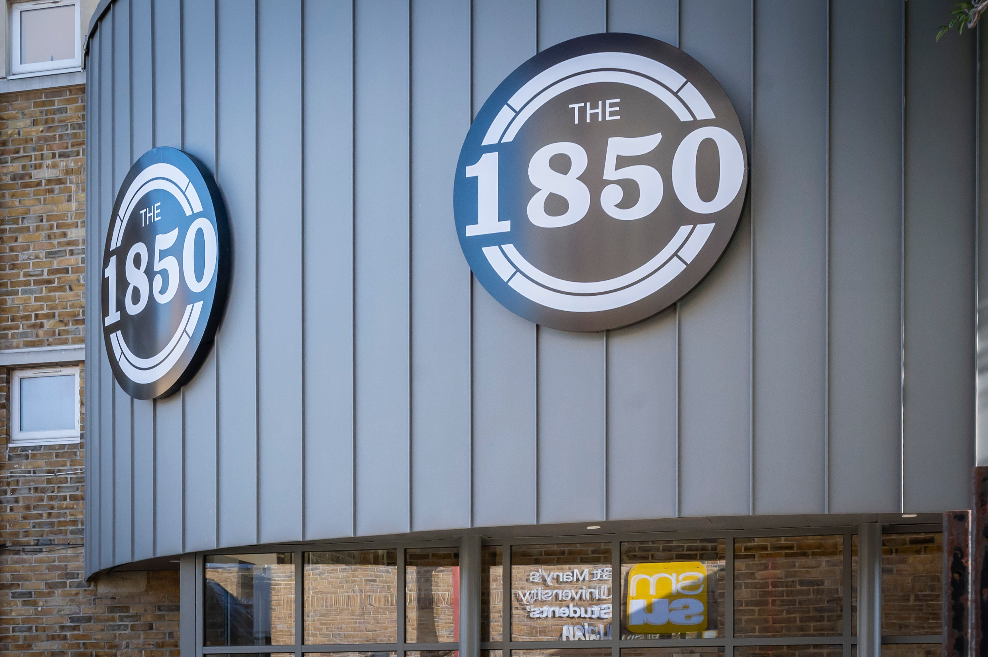 The outside of the 1850 bar