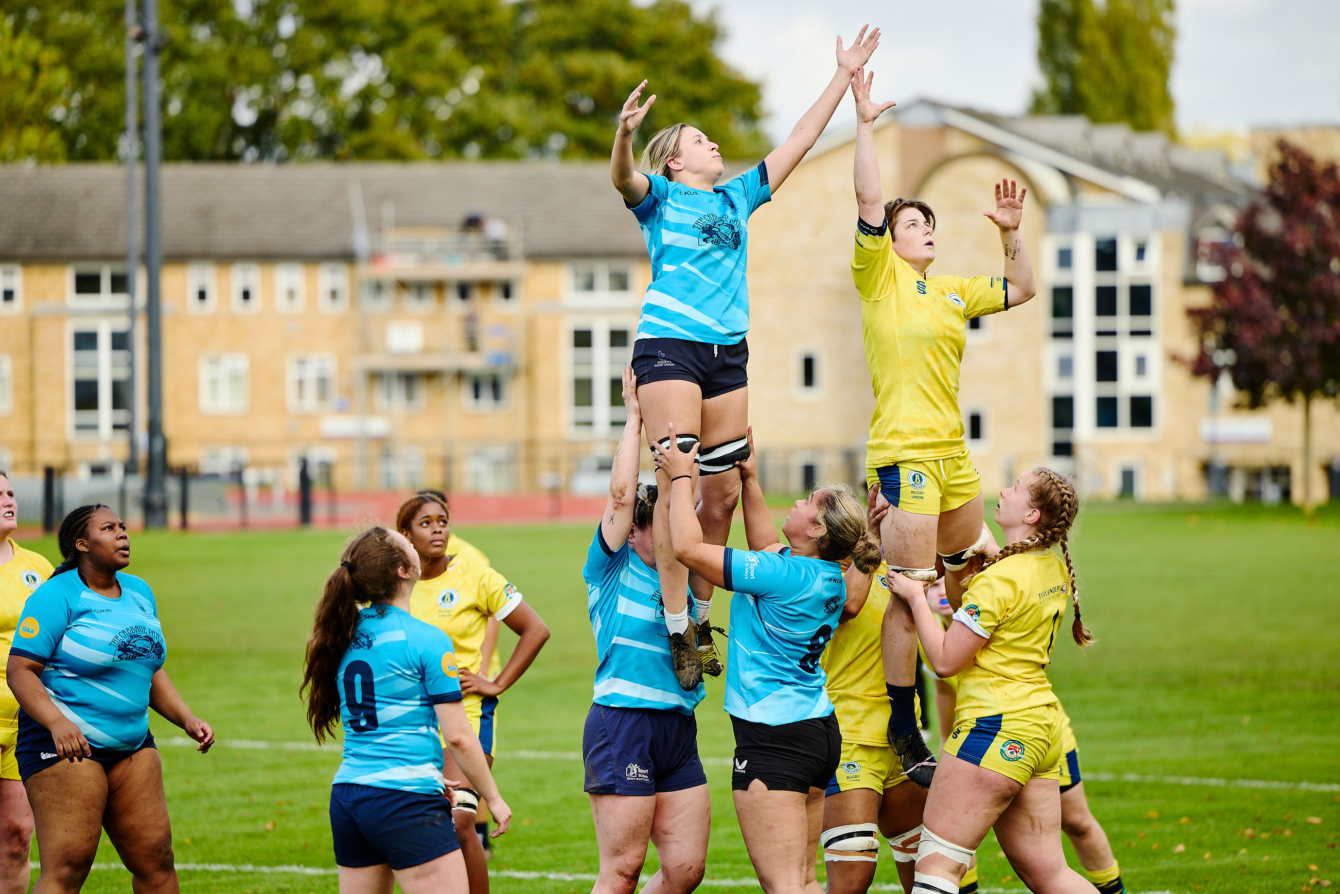 students playing sports