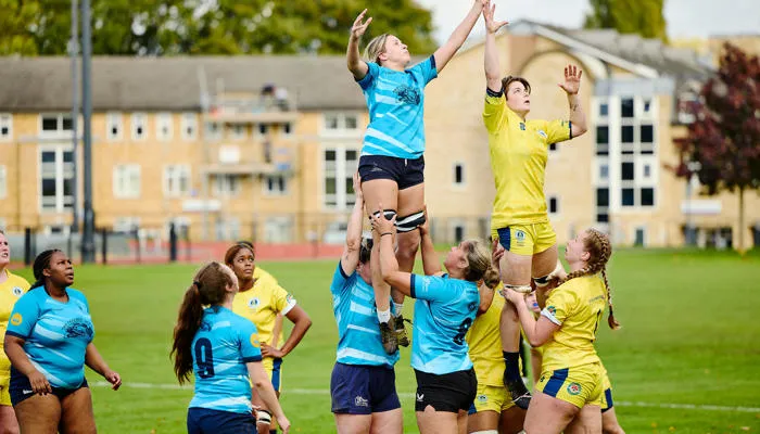 students playing sports