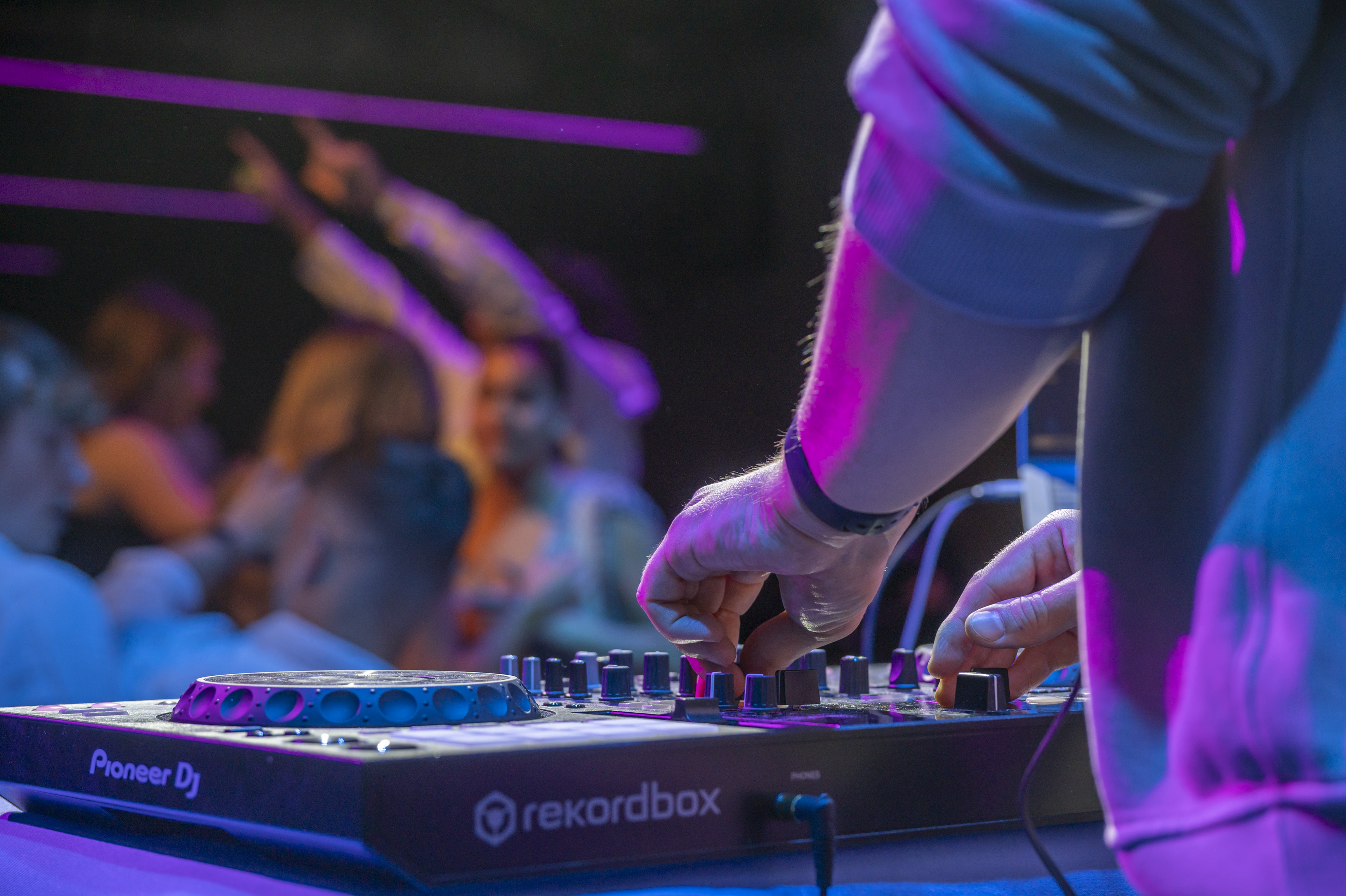 summer ball dj playing music