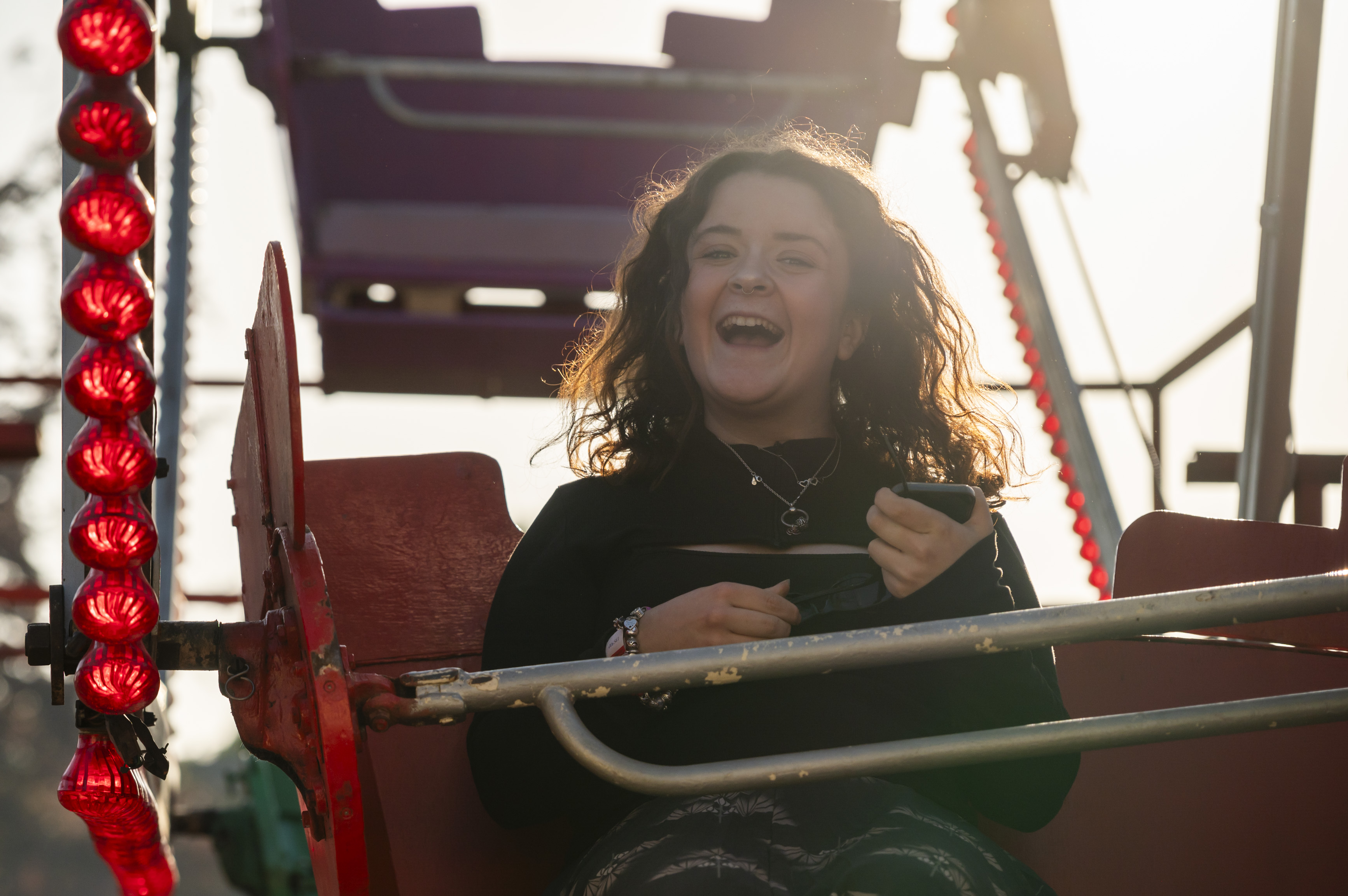 summer ball girl laughing Kenza