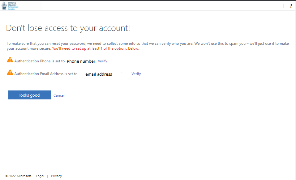 MFA password screenshot