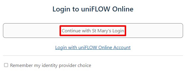 login to uniflow online