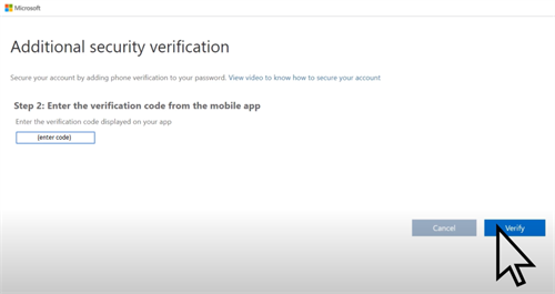 additional security verification