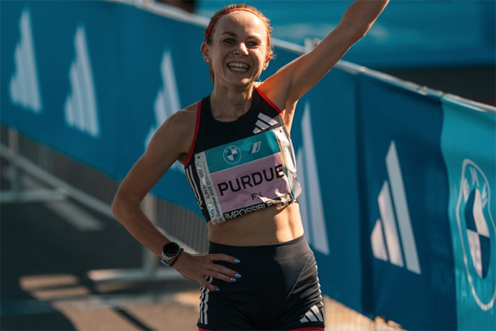 Charlotte Purdue at the Berlin Marathon 2023 