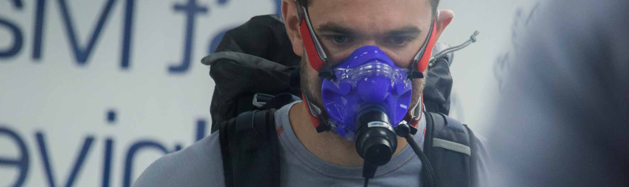 Phil Price undergoing physiology tests