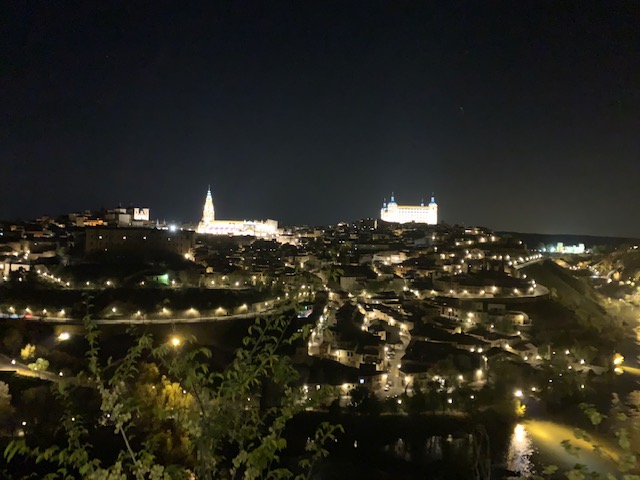 Night time view of Toledo