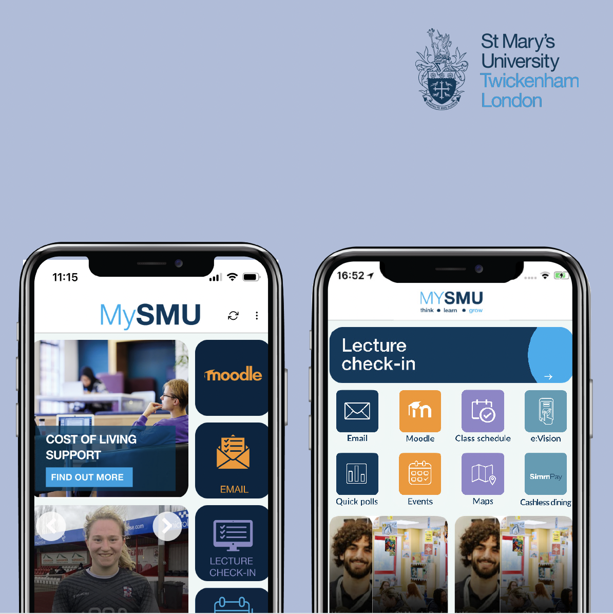 Checking the version of the MySMU app.