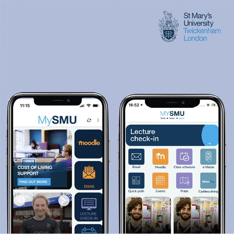 Checking the version of the MySMU app.
