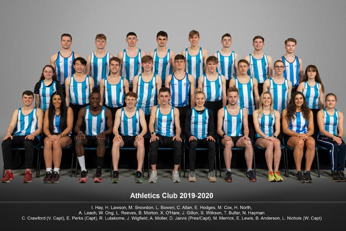 Team photo of the athletics club
