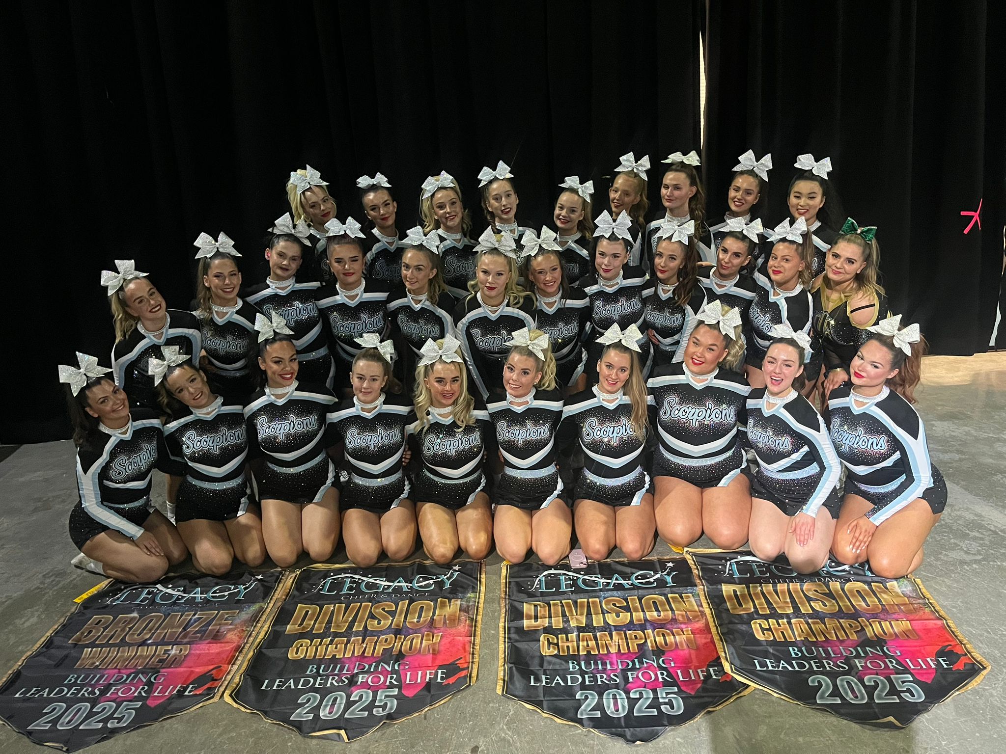 The St Mary's cheerleading team.