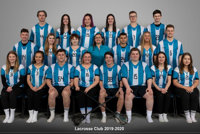 Team photo of the lacrosse club