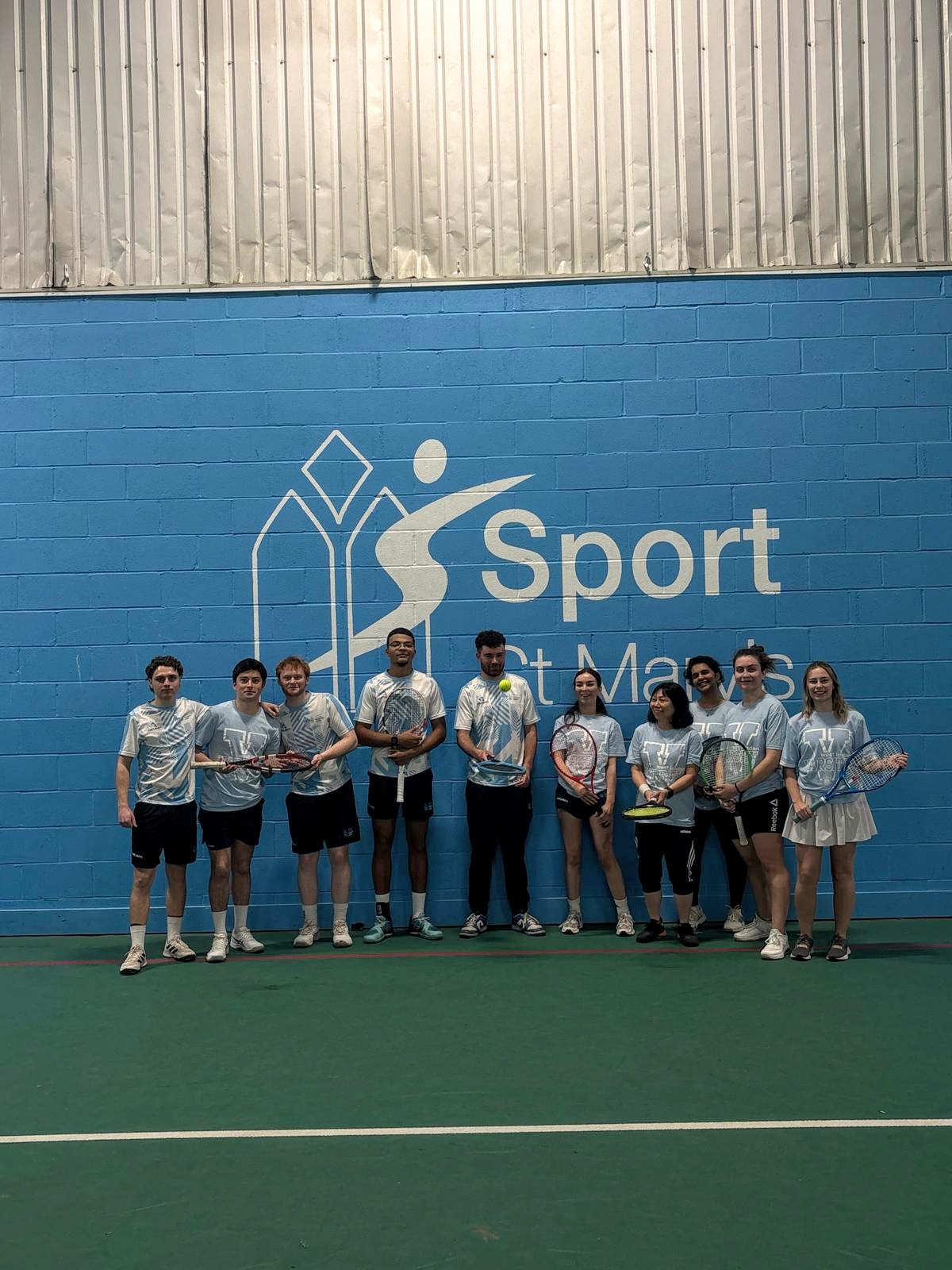 The St Mary's University Tennis Team.