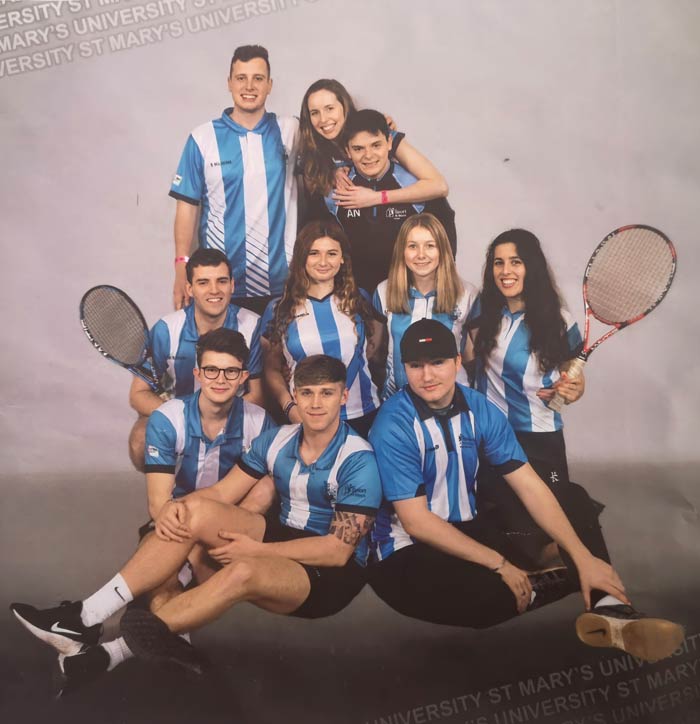 Group photo of the Tennis Club