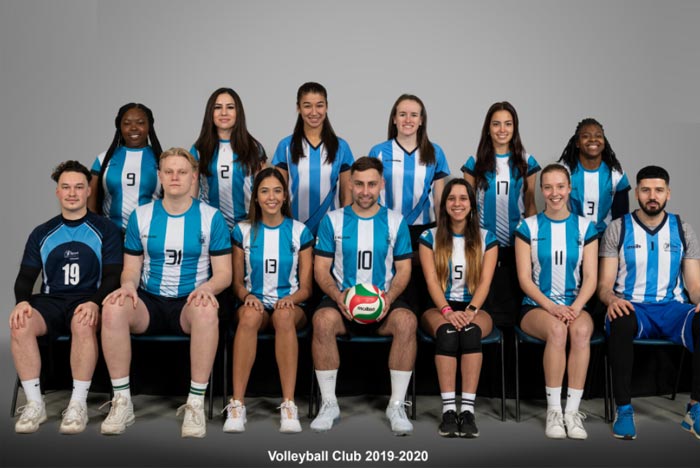 Group photo of the volleyball club