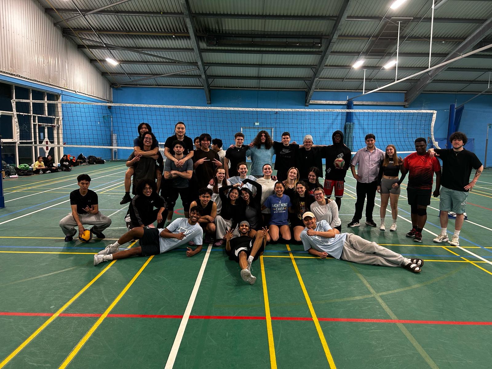 The St Mary's University Volleyball Team.