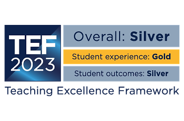 TEF 2023 results. Overall: Silver | Student experience: Gold | Student outcomes: Silver